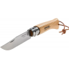 Нож Opinel №8, нержавеющая сталь, рукоять бук с кожаным темляком