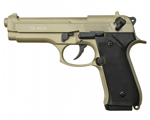 СХП Охолощенный пистолет Retay Mod 92 Beretta, кал. 9 мм, сатин